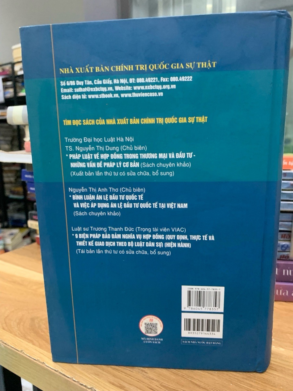 Cơ chế giải quyết tranh chấp thương mại và đầu tư -NXB Chính trọ quốc gia sự thật