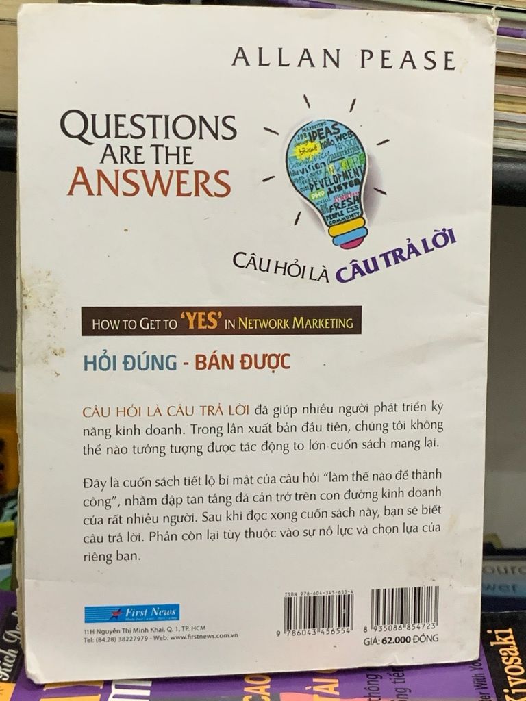 Câu hỏi là câu trả lời- Allan Pease - Ảnh chụp thực tế
