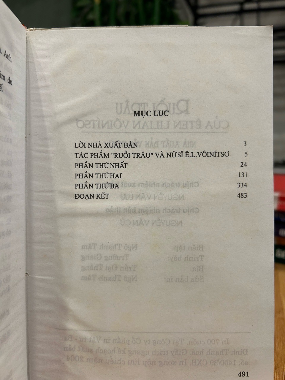 Ruồi Trâu – Ethel Lilian Voynich