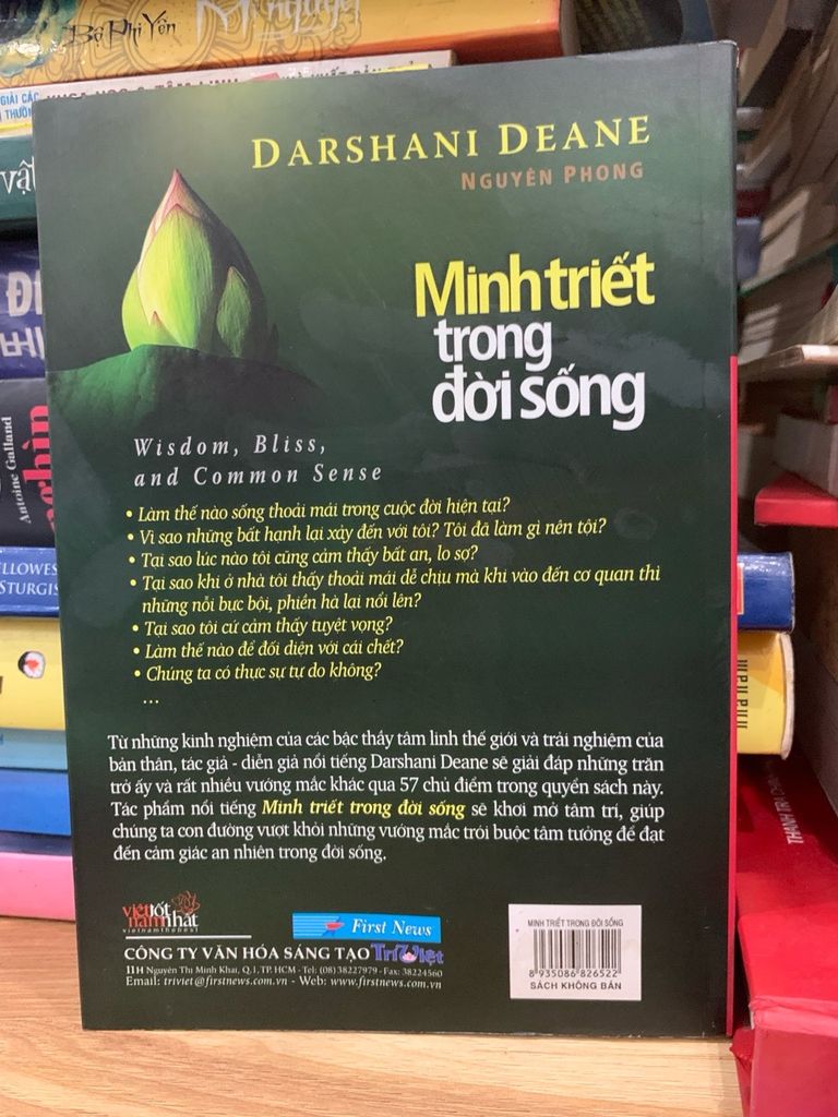 Minh triết trong đời sống -Darshani Deane - Ảnh chụp thực tế