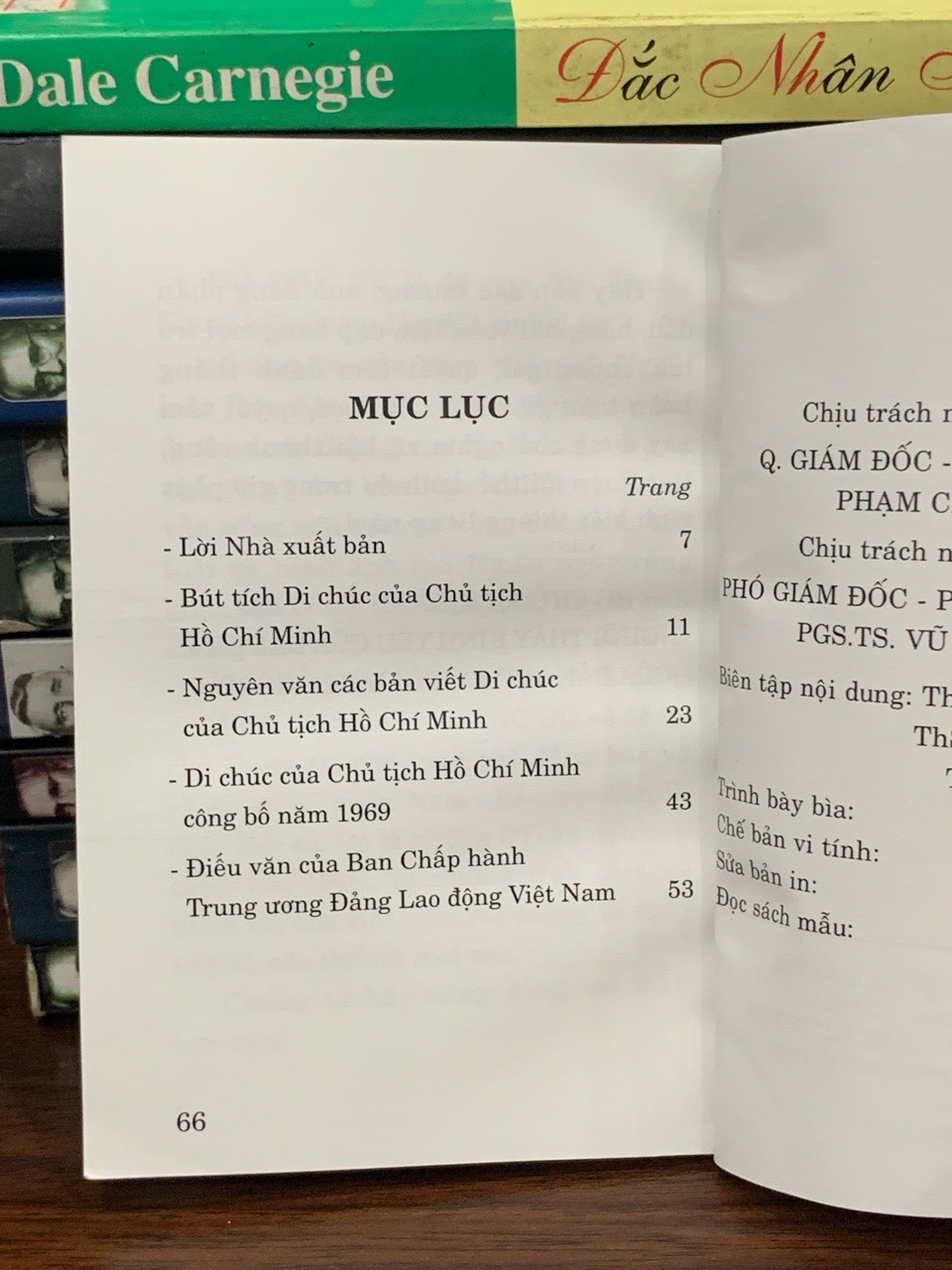 Di chúc của chủ tịch Hồ Chí Minh- NXB chính trị quốc gia sự thật