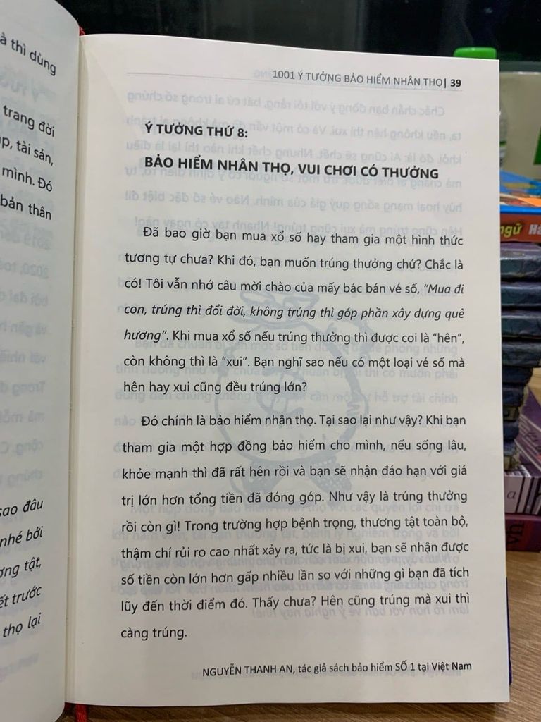 1001 Ý tưởng bảo hiểm nhân thọ -Nguyễn Thanh An - Ảnh thực tế 5