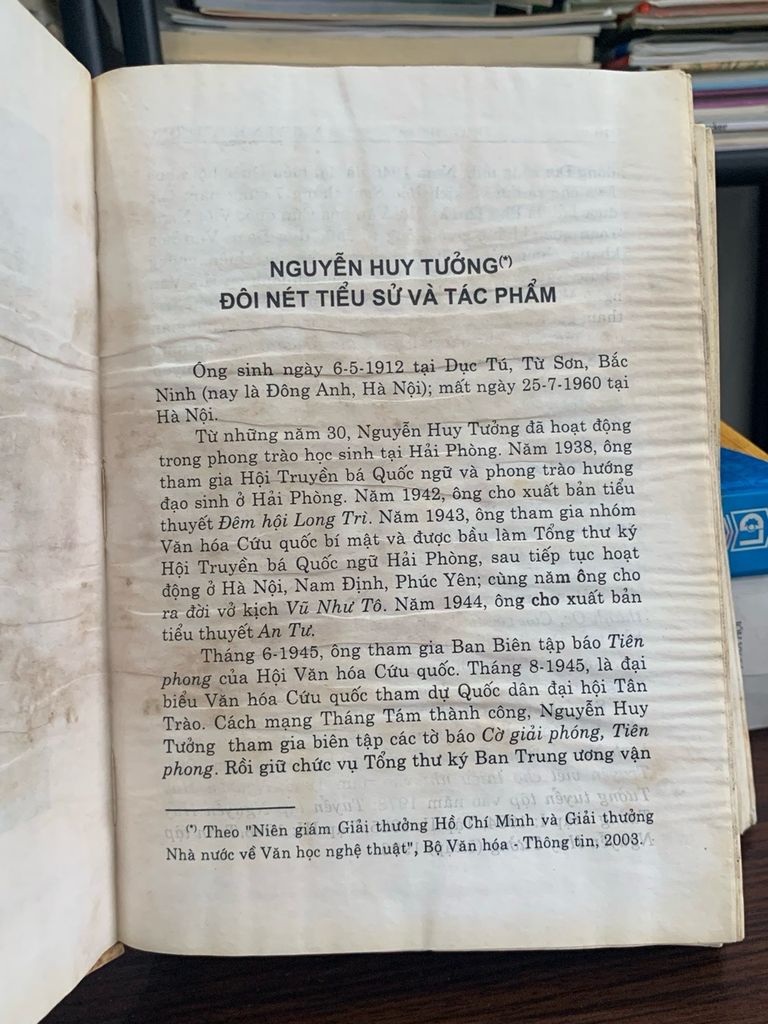 Nguyễn Huy Tưởng – Tác phẩm văn học được Giải thưởng Hồ Chí Minh (Quyển I) – Nguyễn Huy Tưởng - Ảnh thực tế 4