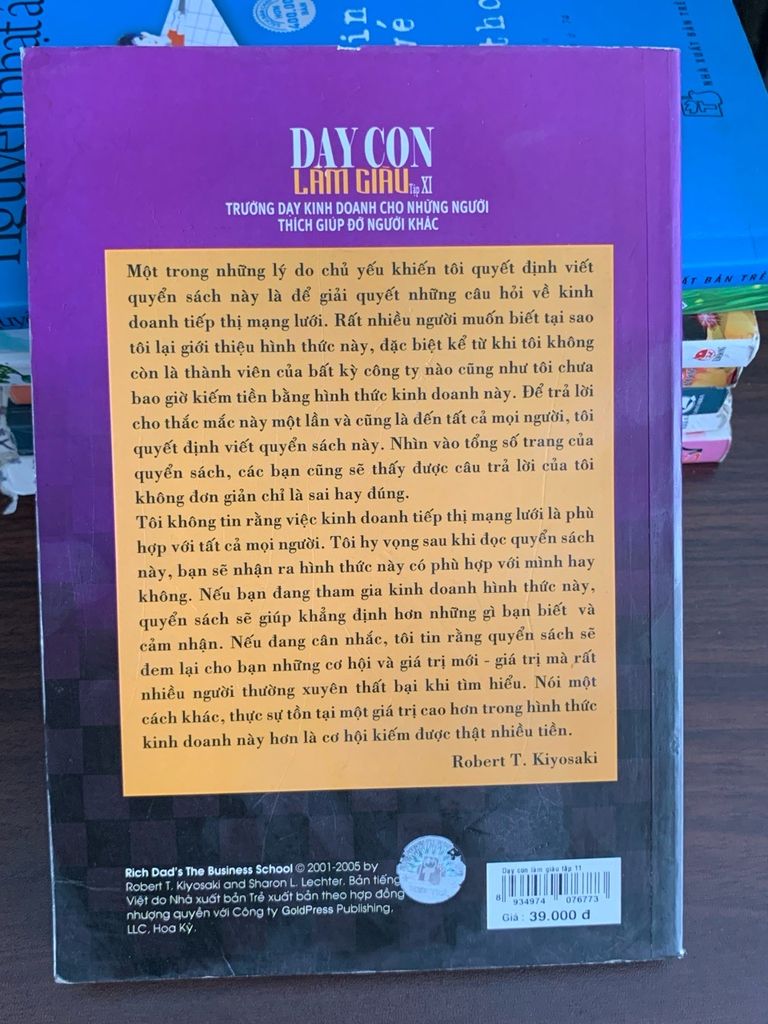 Dạy con làm giàu (Tập 2) – Robert T. Kiyosaki & Sharon L. Lechter - Ảnh chụp thực tế