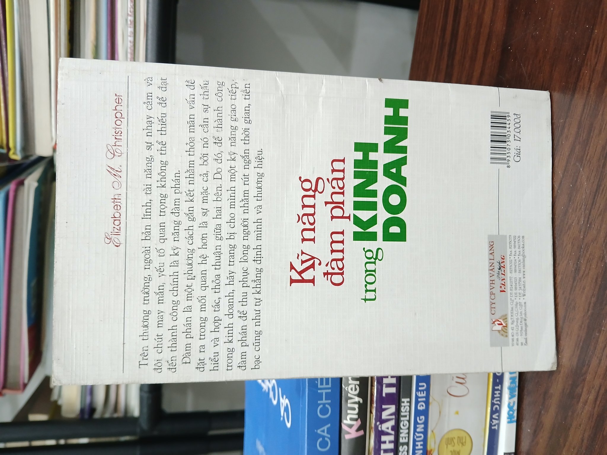 Kỹ năng đàm phán trong kinh doanh – Elizabeth M. Christopher