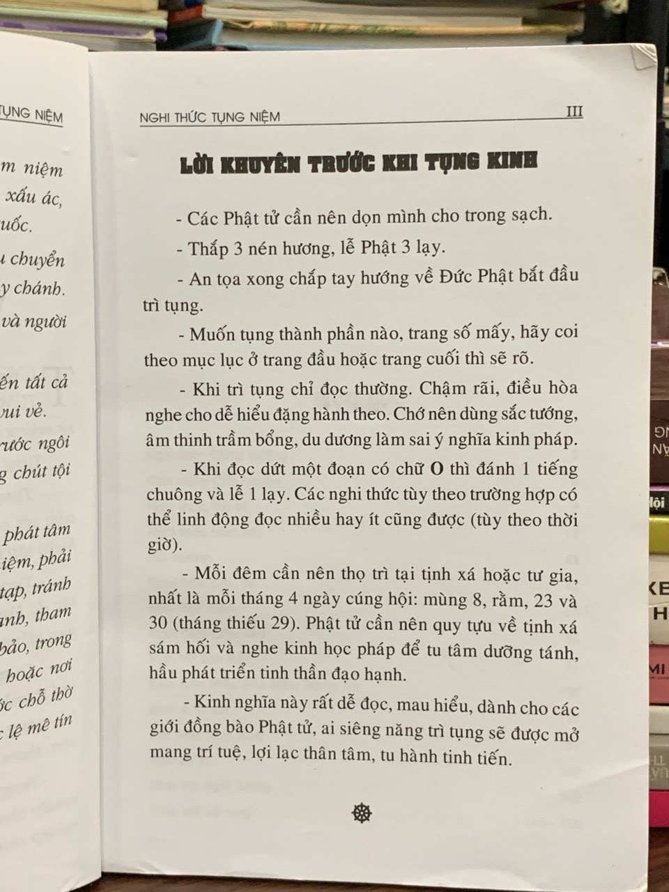 Nghi thức tụng niệm- Hệ phái khất sĩ