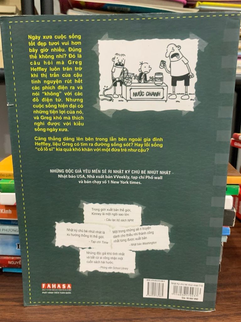 Nhật ký chú bé nhút nhát- Jeff Kinney - Ảnh chụp thực tế