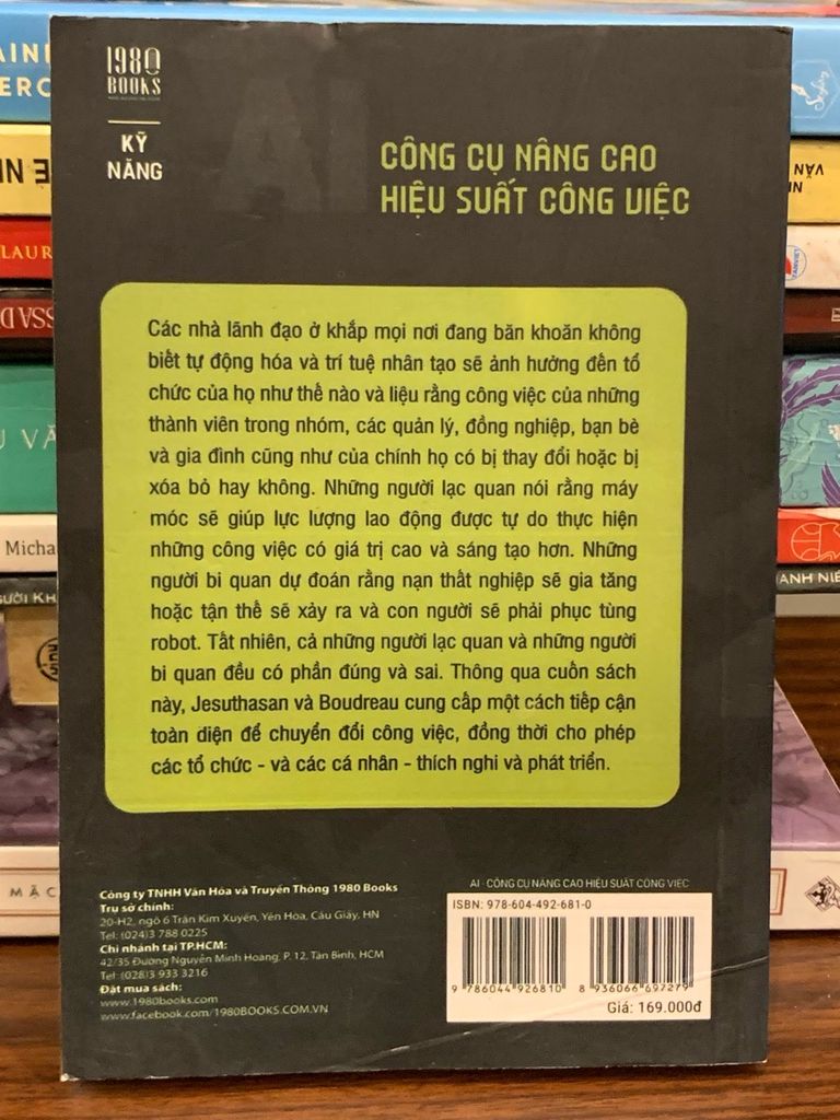 AI – Công cụ nâng cao hiệu suất công việc – Ravin Jesuthasan & John W. Boudreau - Ảnh chụp thực tế