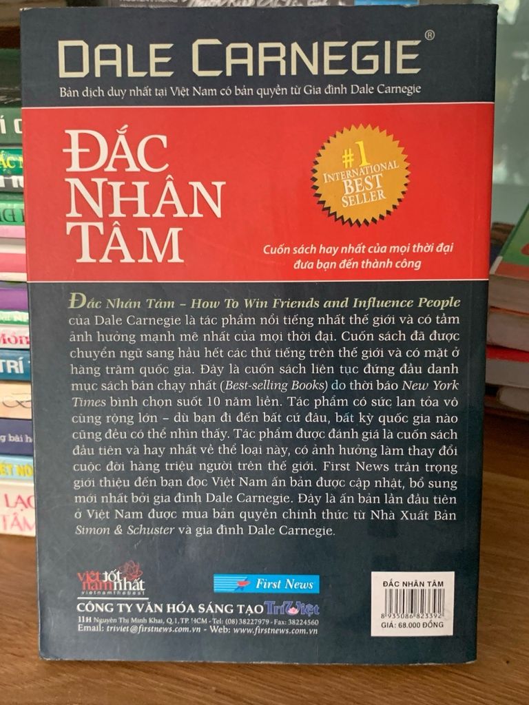 Đắc nhân tâm – Dale Carnegie - Ảnh chụp thực tế