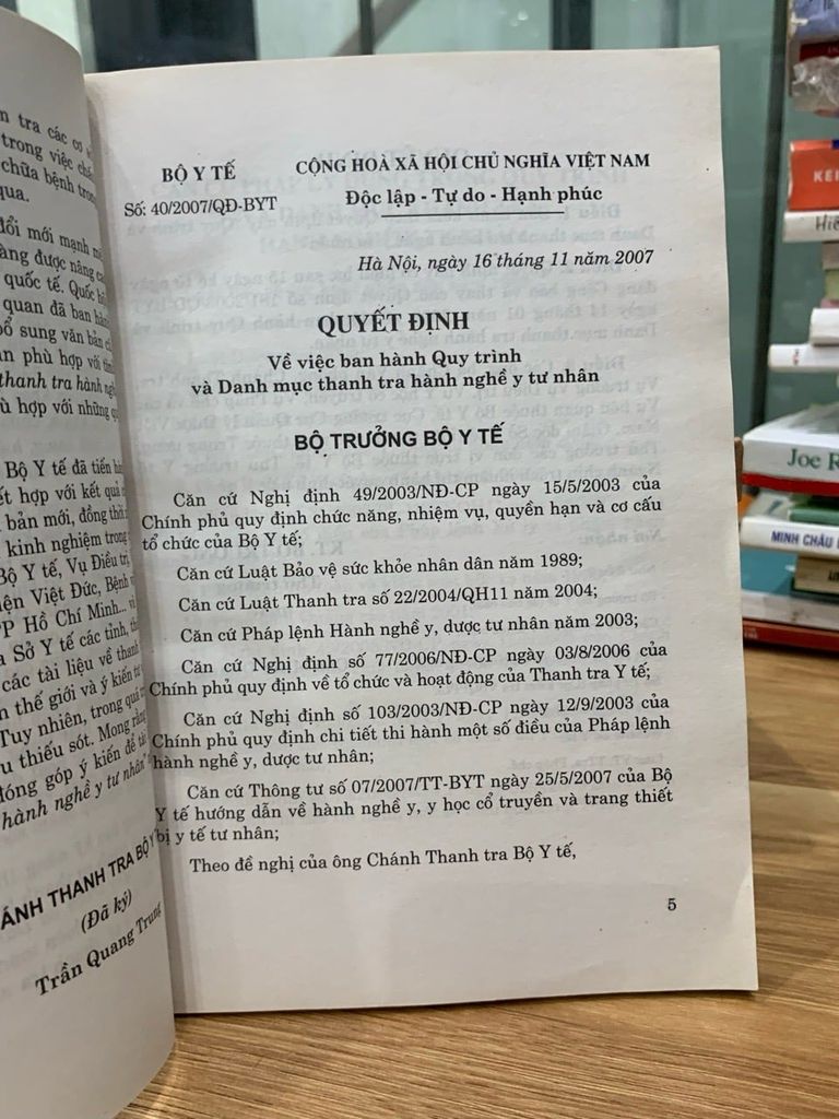 quy trình và danh mục thanh tra hành nghề y tư nhân - Ảnh thực tế 4