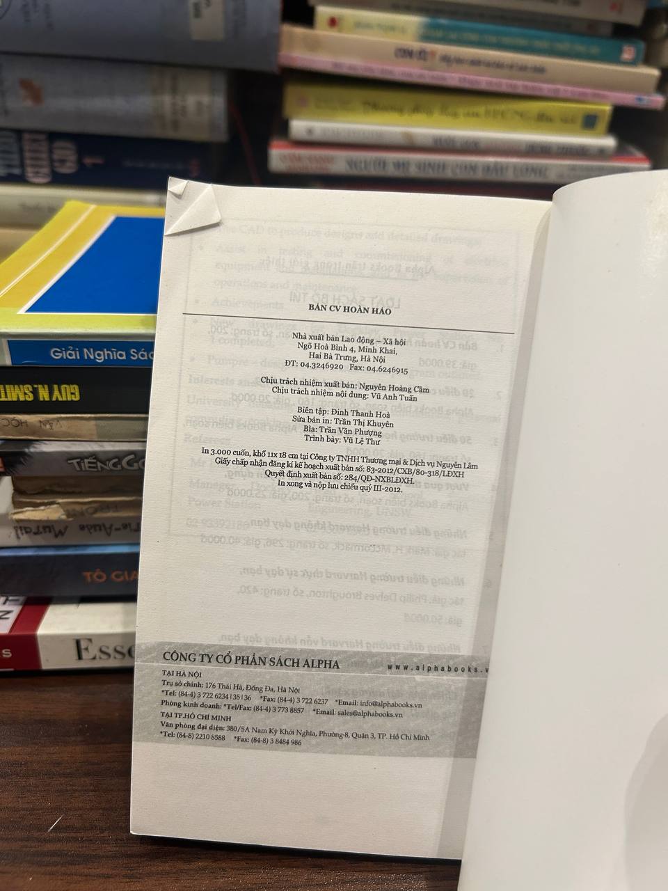Bản CV Hoàn Hảo - Alpha Books - Alpha Books biên soạn