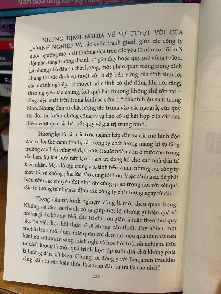 Đầu tư chất lượng -Thu Uyên dịch - Ảnh thực tế 5