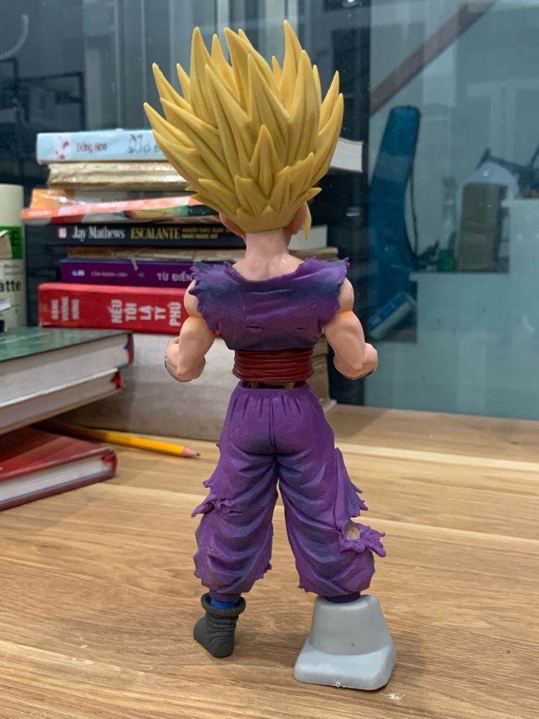 Mô hình Son Goku Super Saiyan Tóc Vàng cao 18.5cm - Nhân vật Dragon Ball Z - Ảnh chụp thực tế
