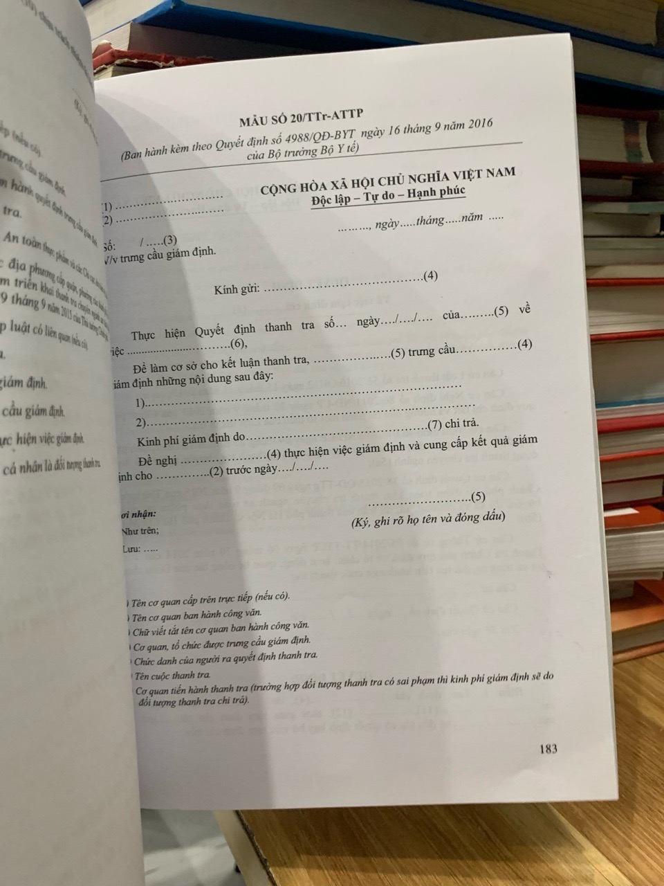 Hướng dẫn thanh tra an toàn thực phẩm- Bộ y tế thanh tra bộ