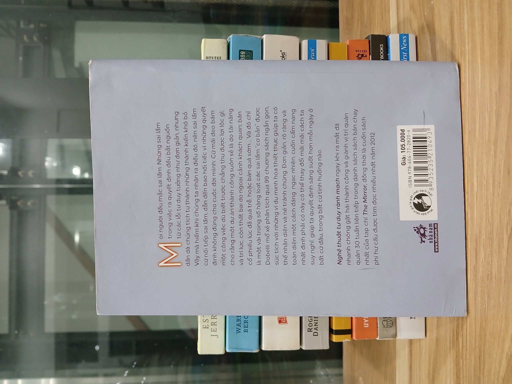 Ảnh sách Nghệ thuật tư duy rành mạch (The Art of Thinking Clearly) – Rolf Dobelli