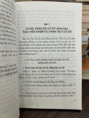 Tài liệu bồi dưỡng công tác đảng cho bí thư chi bộ và cấp ủy viên cơ sở -NXB Chính Trị quốc gia - ảnh 4