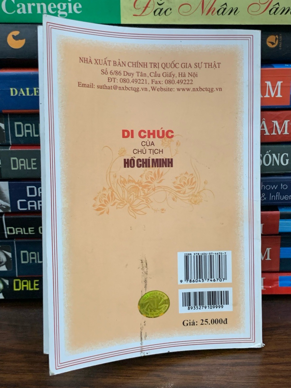 Di chúc của chủ tịch Hồ Chí Minh- NXB chính trị quốc gia sự thật