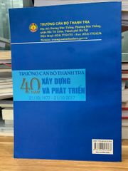 Trường cán bộ thanh tra 40 năm xây dựng và phát triển - ảnh 2
