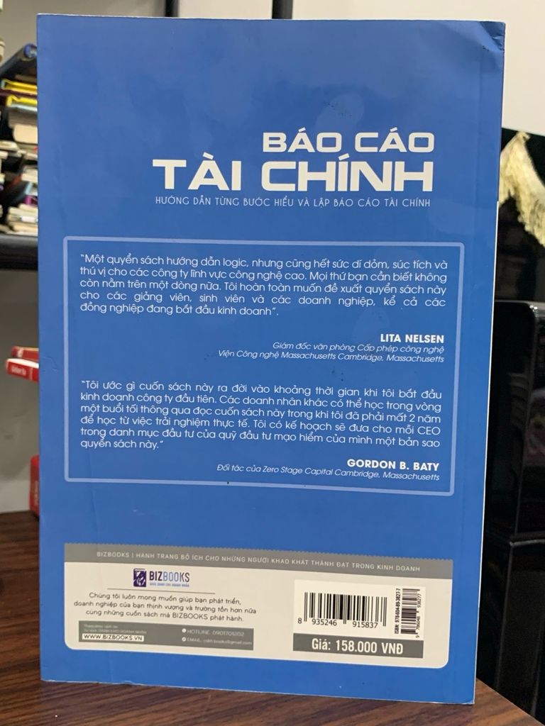 Báo cáo tài chính (hướng dẫn từng bước hiểu và lập báo cáo tài chính)- Thomas R.Ittelson - Ảnh chụp thực tế