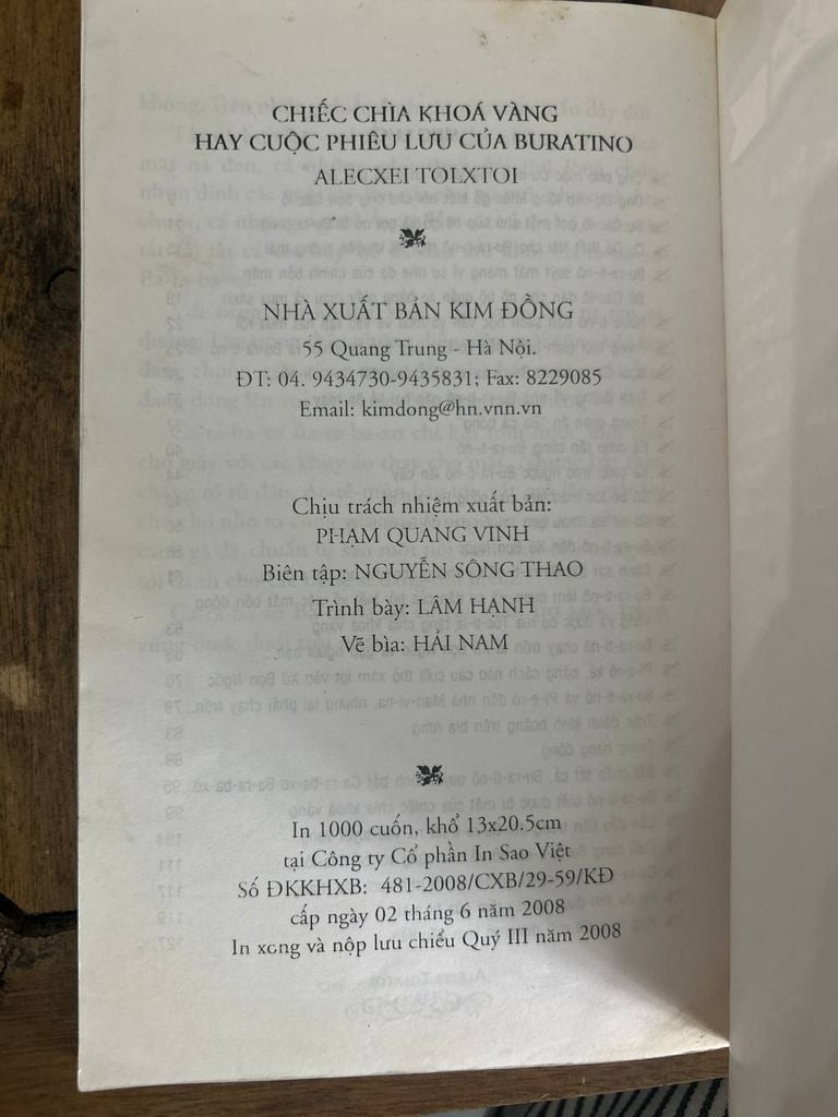 Chiếc chìa khóa vàng - Những cuộc phiêu lưu của Bu - ra - ti - nô - Alexei Tolxtoi - Ảnh thực tế 5