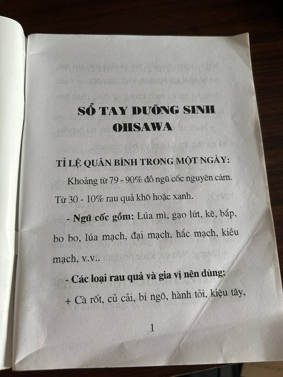 Sổ Tay Dưỡng Sinh Ohsawa - Ohsawa