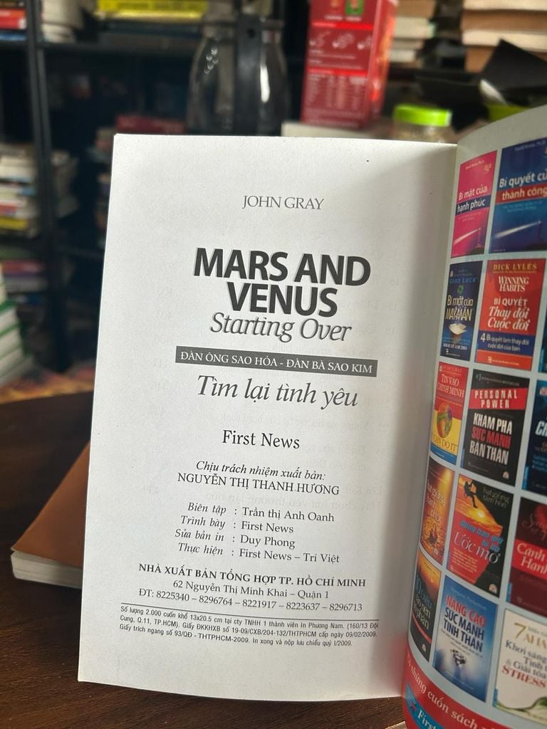 Mars and Venus Starting Over (Đàn Ông Sao Hỏa - Đàn Bà Sao Kim: Tìm lại tình yêu) - John Gray - Ảnh thực tế 3