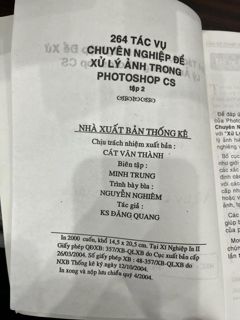 264 Tác Vụ Chuyên Nghiệp Để Xử Lý Ảnh Trong Photoshop CS - Tập 2 - Kỹ sư: Đặng Quang - Ảnh thực tế 5