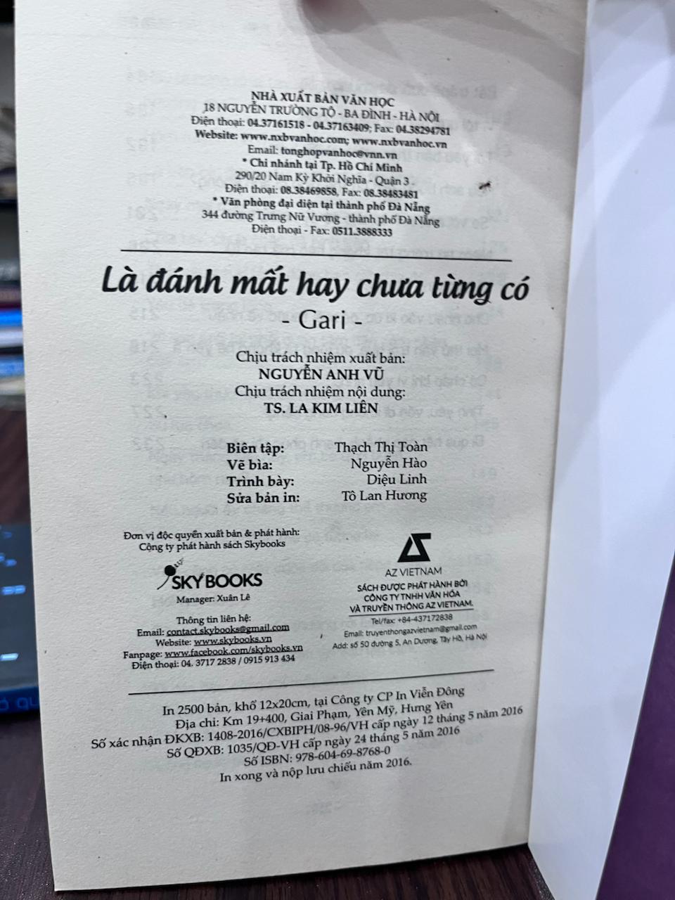 Là Đánh Mất Hay Chưa Từng Có - Gari