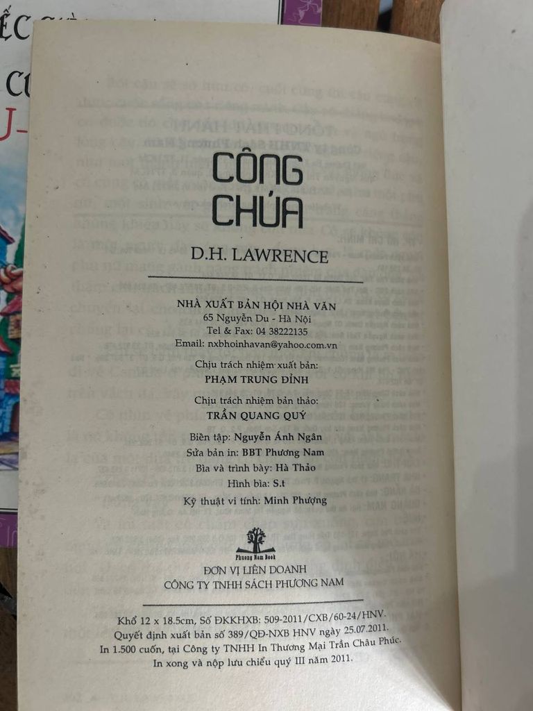 Công Chúa - D.H. Lawrence - Ảnh thực tế 5