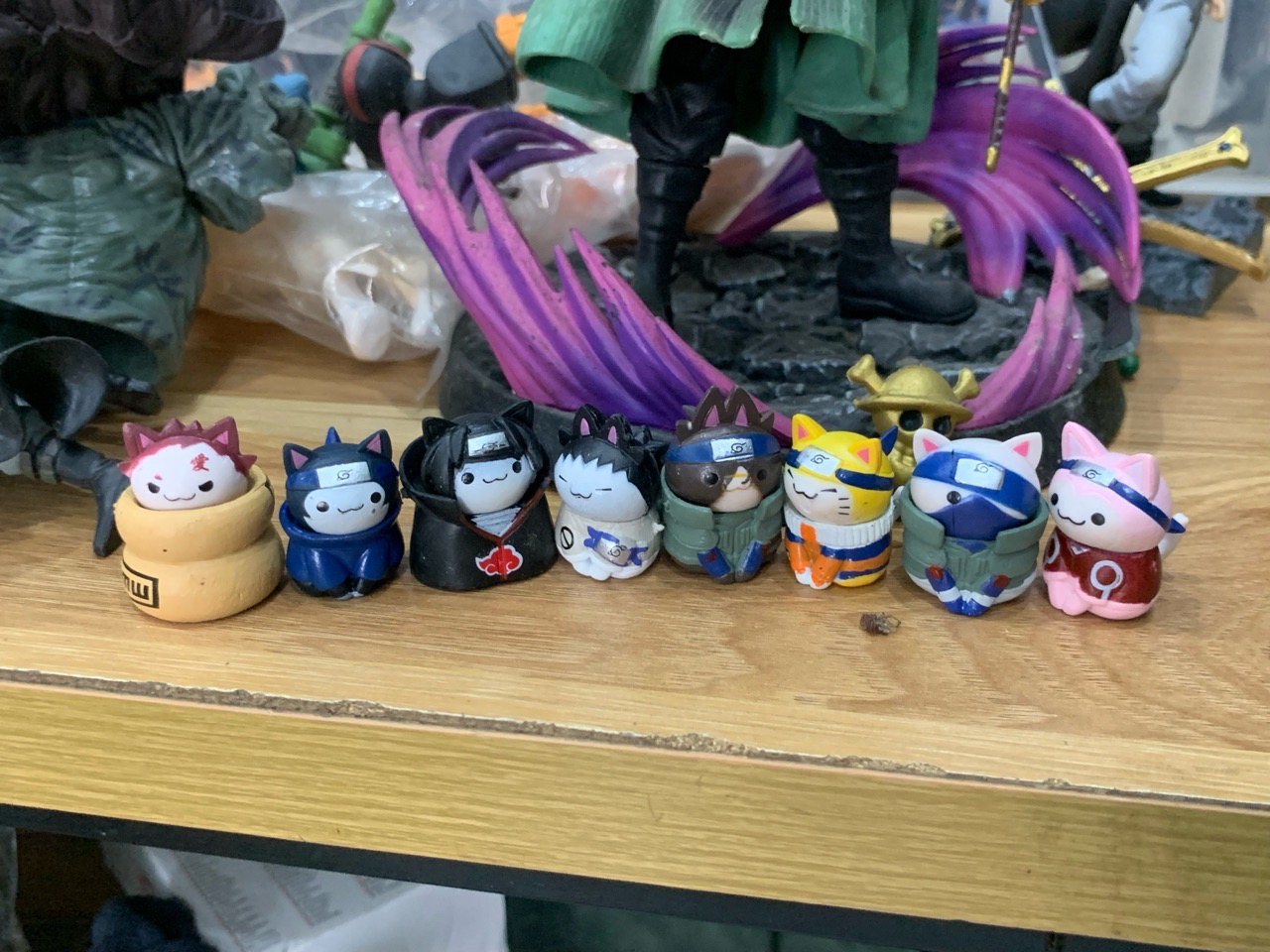 Bộ Sưu Tập 8 Mô Hình Mèo Dễ Thương Hóa Trang Các Nhân Vật Naruto