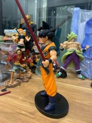 Mô hình Son Goku cầm gậy Như Ý - Tượng tĩnh trang trí Dragon Ball (Không Hộp) - ảnh 4