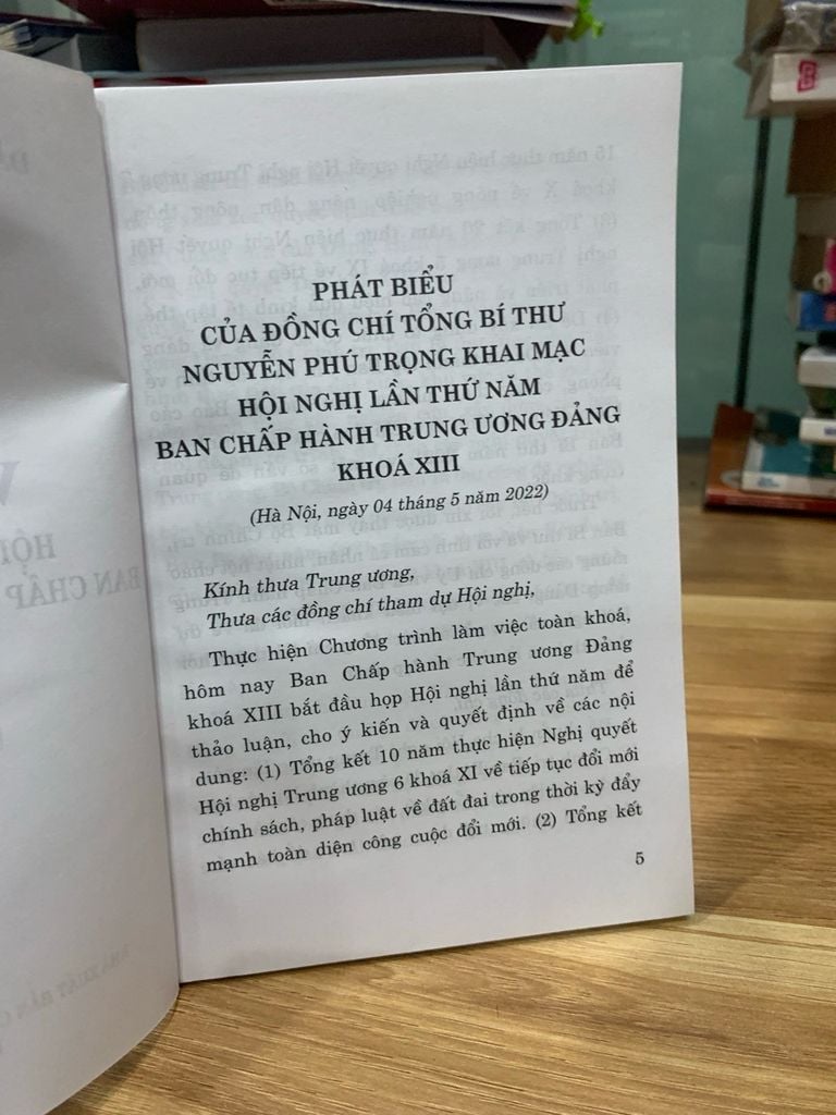 văn kiện hội nghị lần thứ 5 ban chấp hành trung ương đảng khoá 8 -ĐCS Việt nam - Ảnh thực tế 7