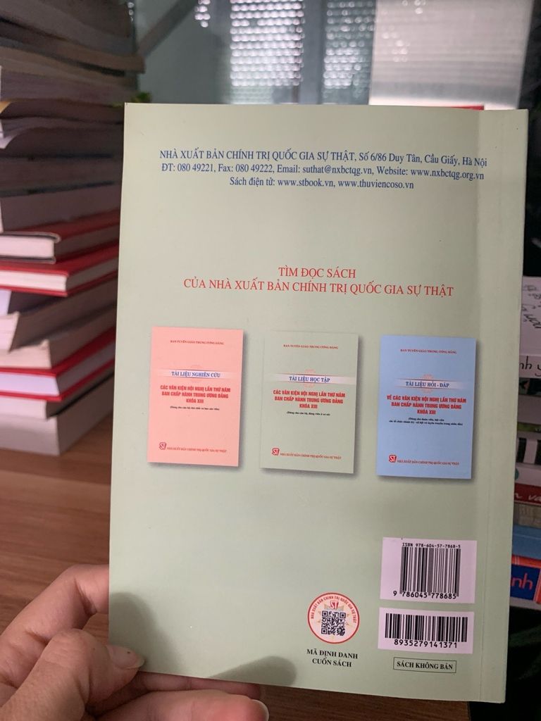Các văn kiện hội nghị lần thứ 5 ban chấp hành trung ương đảng khoá Xlll -NXB chính trụ quốc gia sự thật - Ảnh thực tế 10