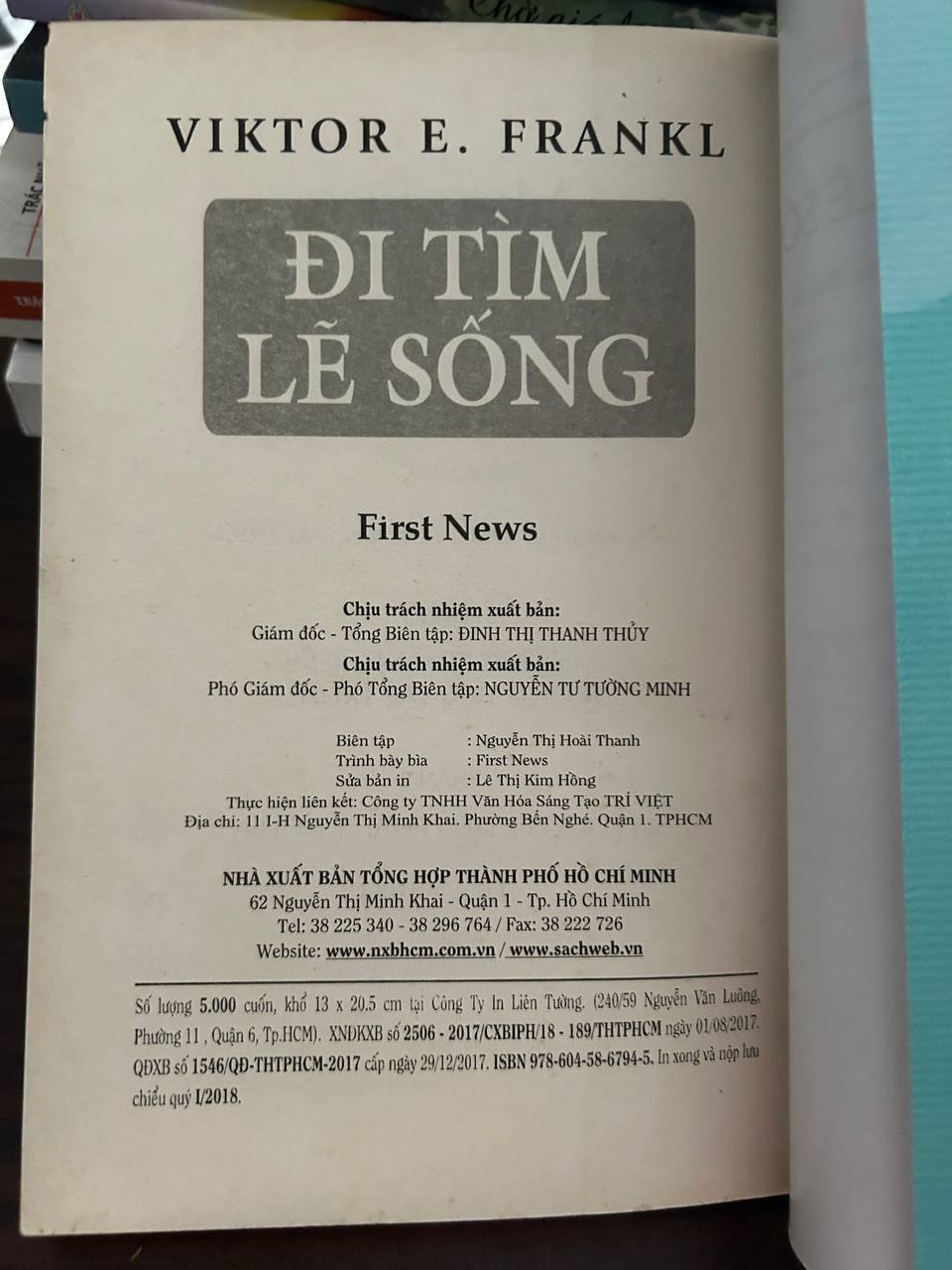 Đi Tìm Lẽ Sống - Viktor E. Frankl - Viktor E. Frankl