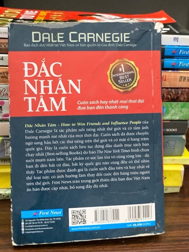 Đắc nhân tâm (nhỏ) – Dale Carnegie - Ảnh chụp thực tế