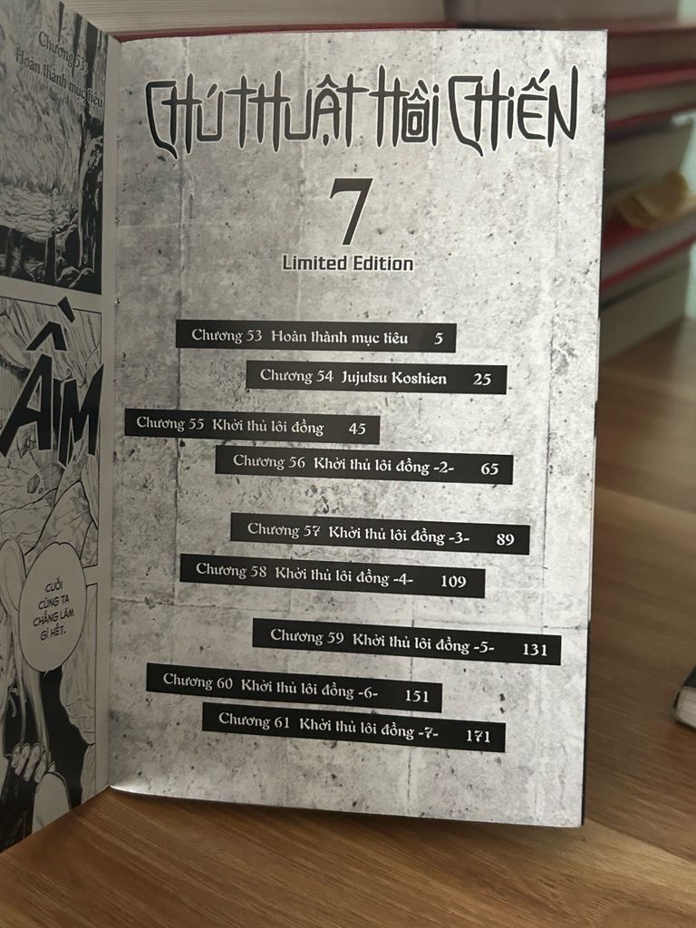 Chú thuật hồi chiến 7 limited edition -NXB Kim đồng - Ảnh thực tế 4