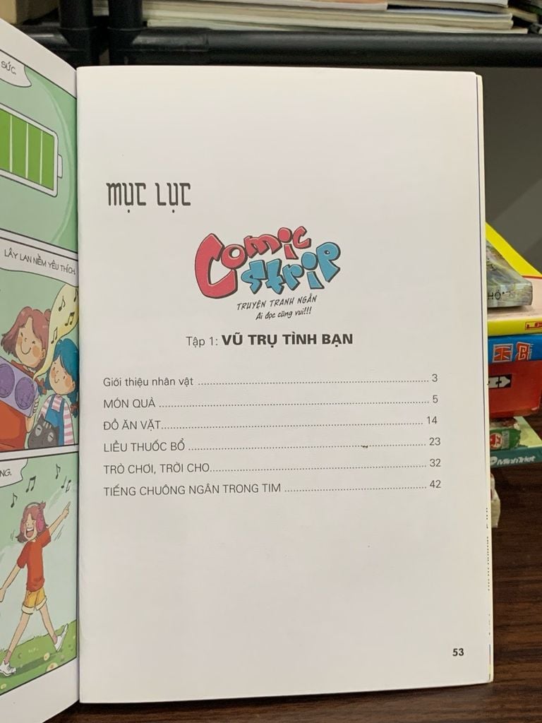 Comic Strip tập 1: Vũ trụ tình bạn: NXB văn học - Ảnh thực tế 5