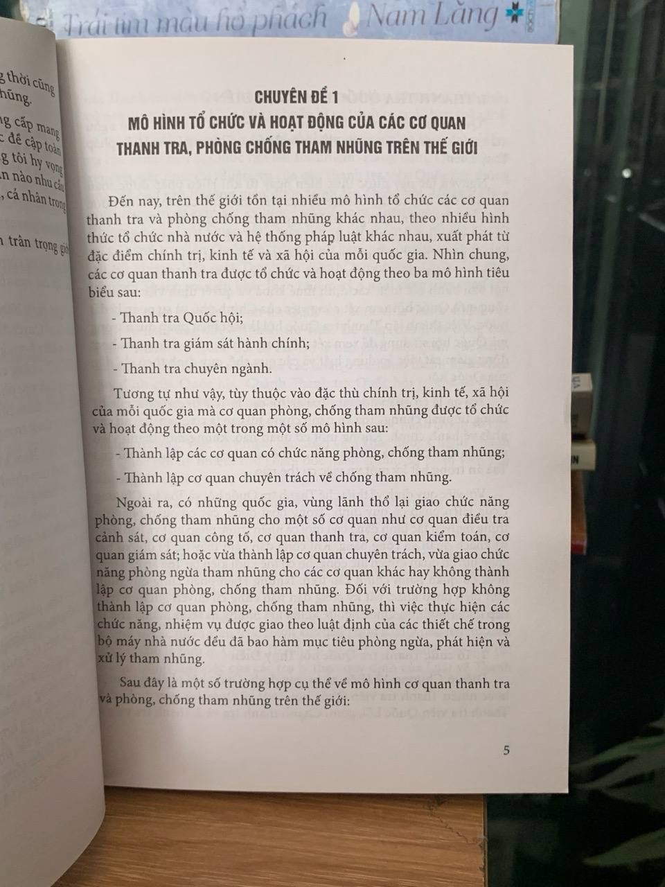 Một số kinh nghiệm quốc tế về công tác phòng ,chống tham nhũng-Thanh tra chính phủ
