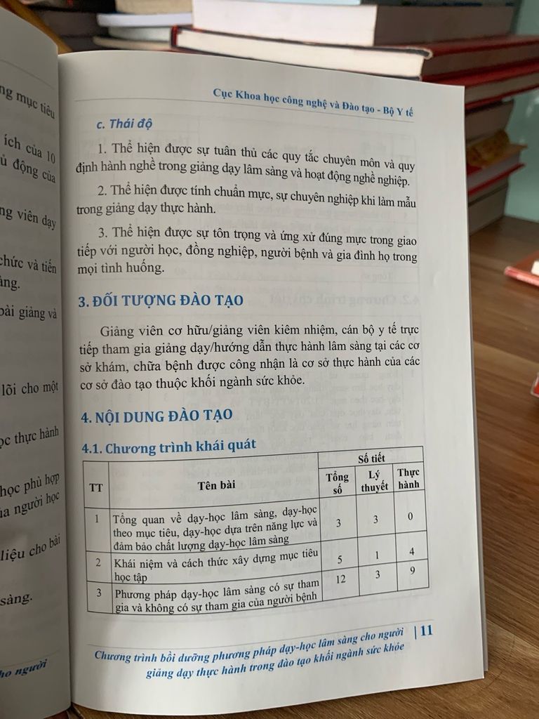 Chương trình bồi dưỡng phương pháp dạy học lâm sàng cho người giảng dạy thực hành trong đào tạo khối ngành sức khỏe -NXB Y Học - Ảnh thực tế 10