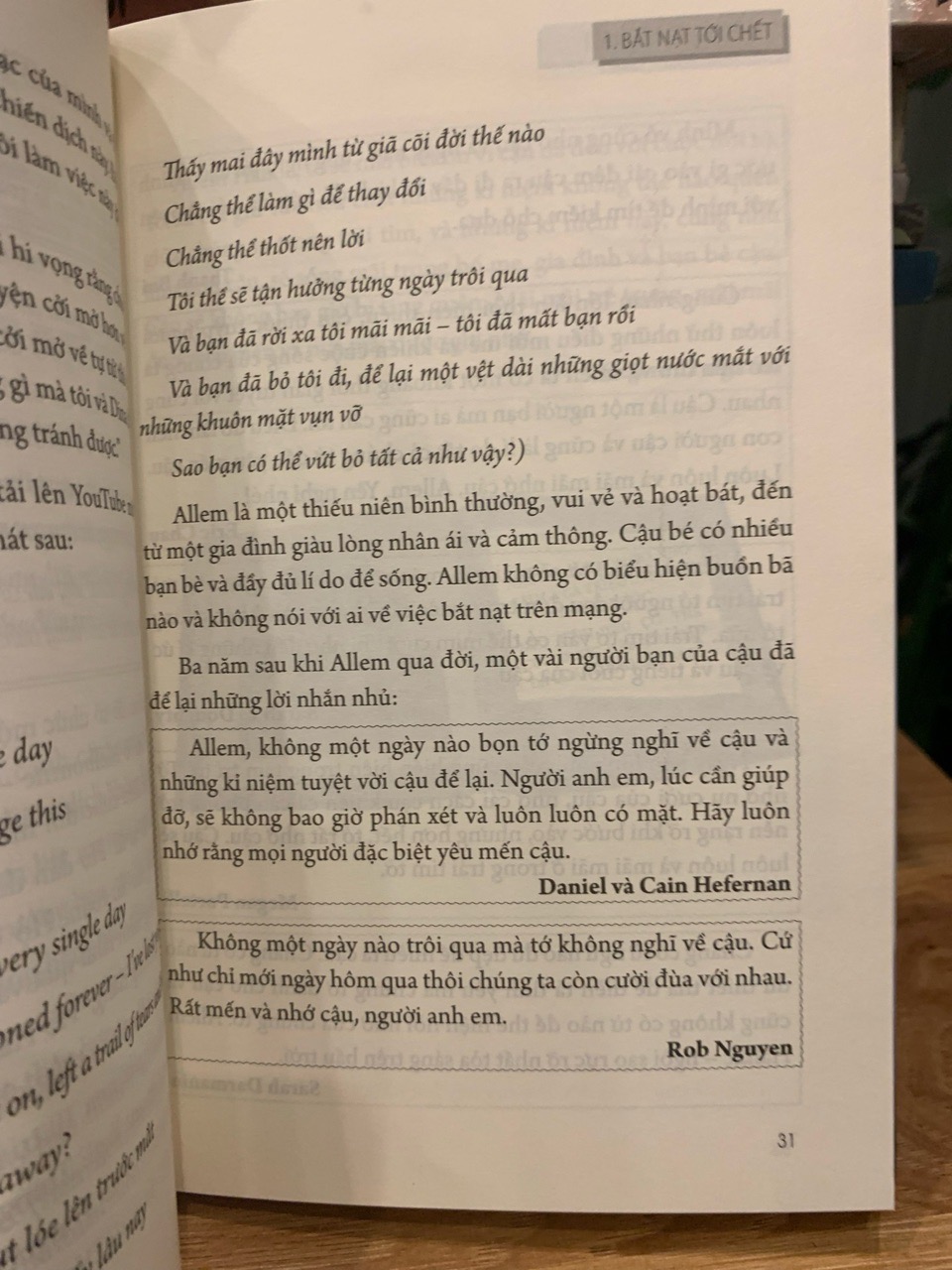 Ngưng bắt nạt ! -Julie & Andrew Matthews