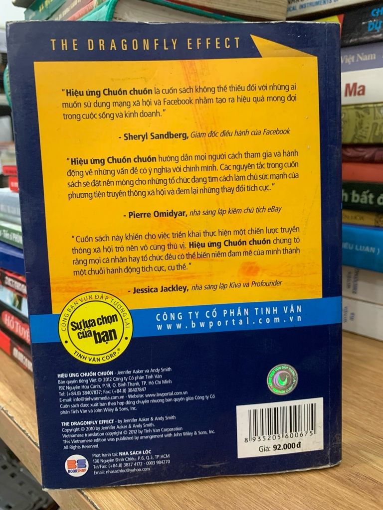 Hiệu ứng chuồn chuồn -Jennifer Aaker, Andy Simith ,Canrlye Adler - Ảnh chụp thực tế