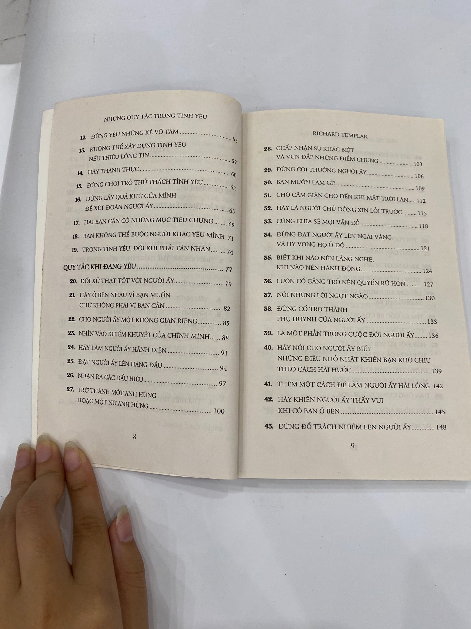 Những Quy Tắc Trong Tình Yêu - Richard Templar