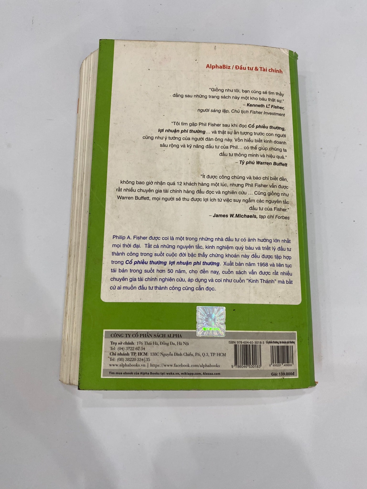 Cổ Phiếu Thường Lợi Nhuận Phi Thường - Philip A. Fisher