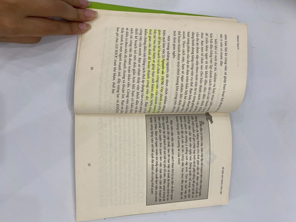 Để Hiệu Quả Trong Công Việc - Brian Tracy - Ảnh thực tế 3