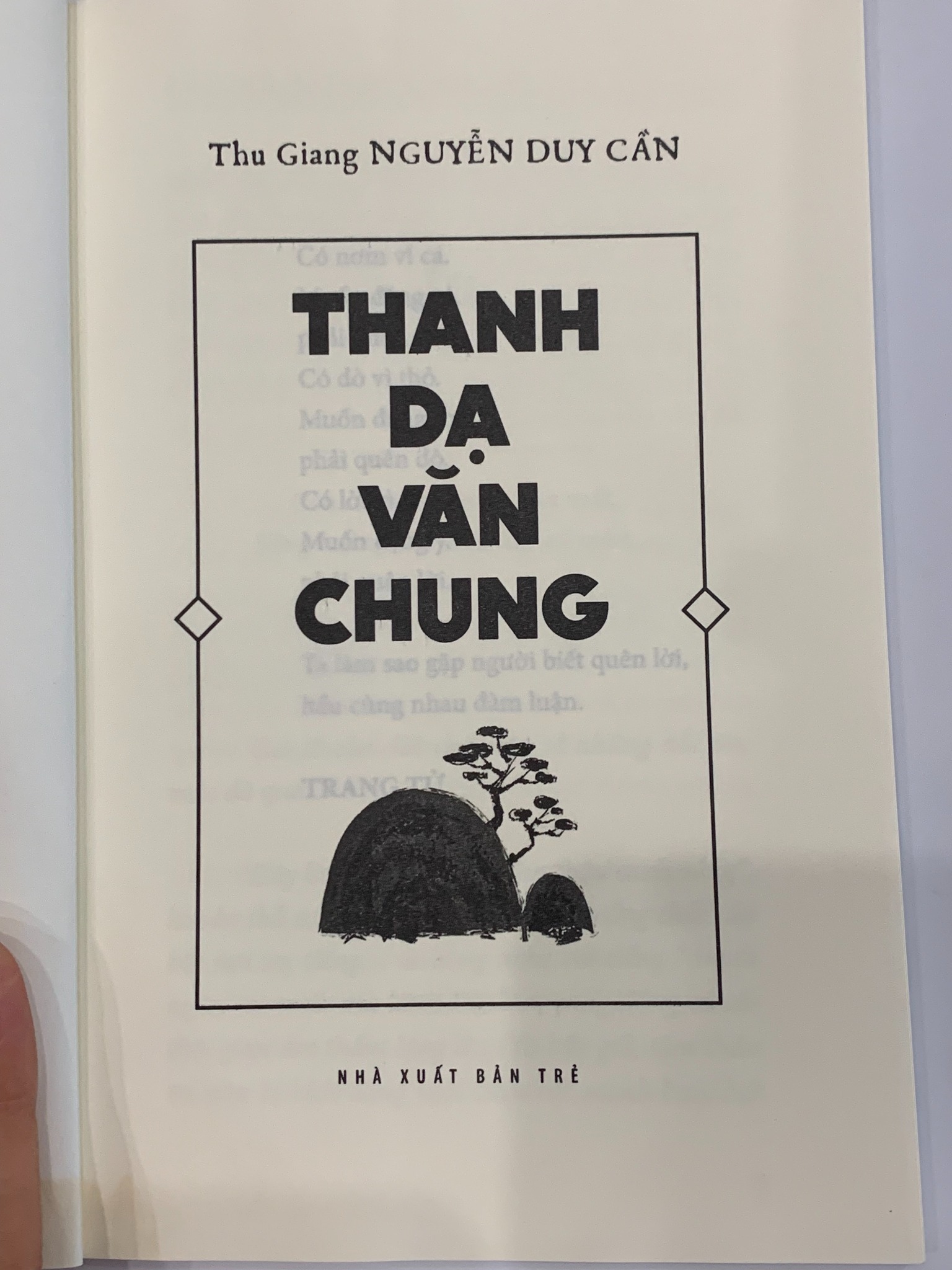 Thanh dã vãn chung - Thu Giang Nguyễn Duy Cần