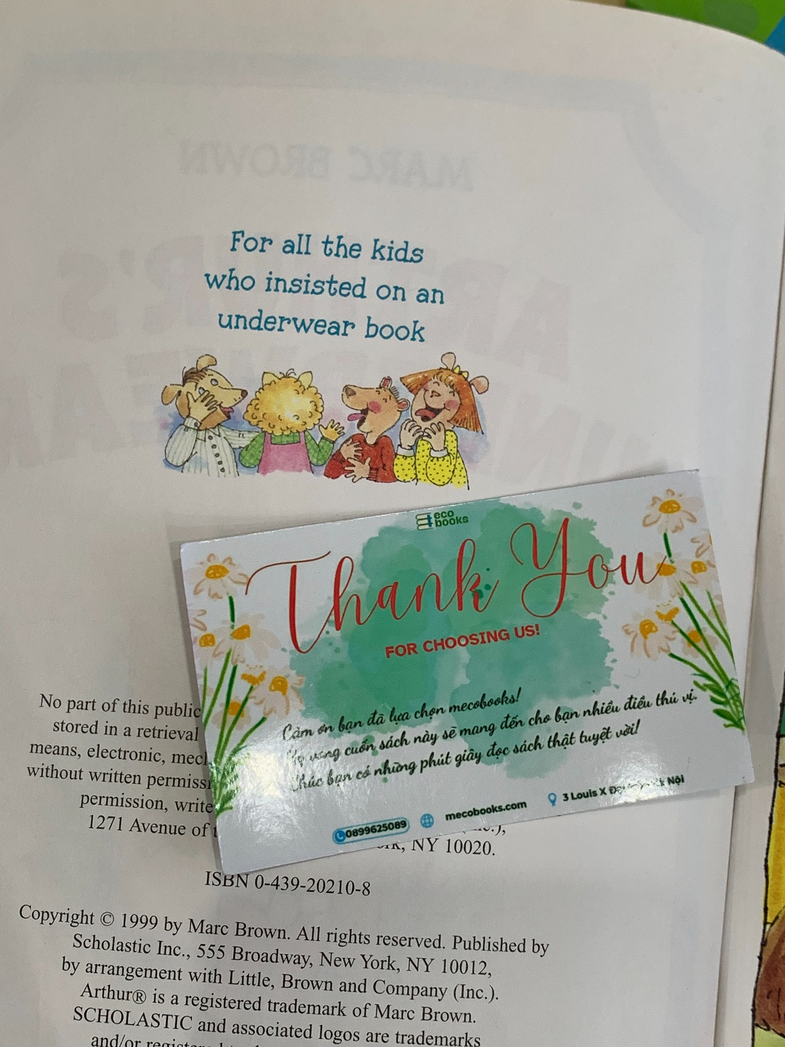 Arthur's Underwear – Marc Brown