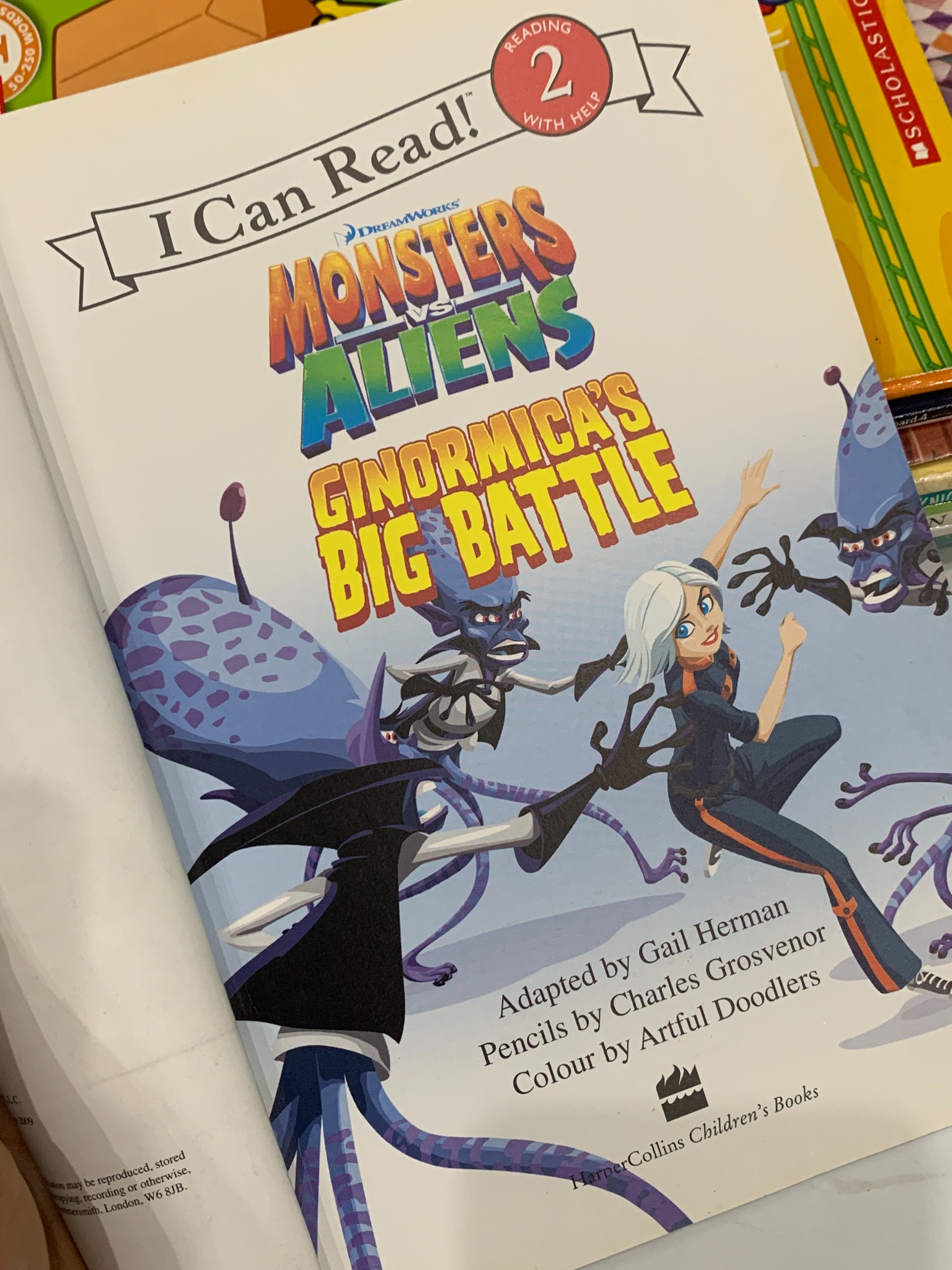 I Can Read: Monsters vs. Aliens - Ginormica's Big Battle – DreamWorks