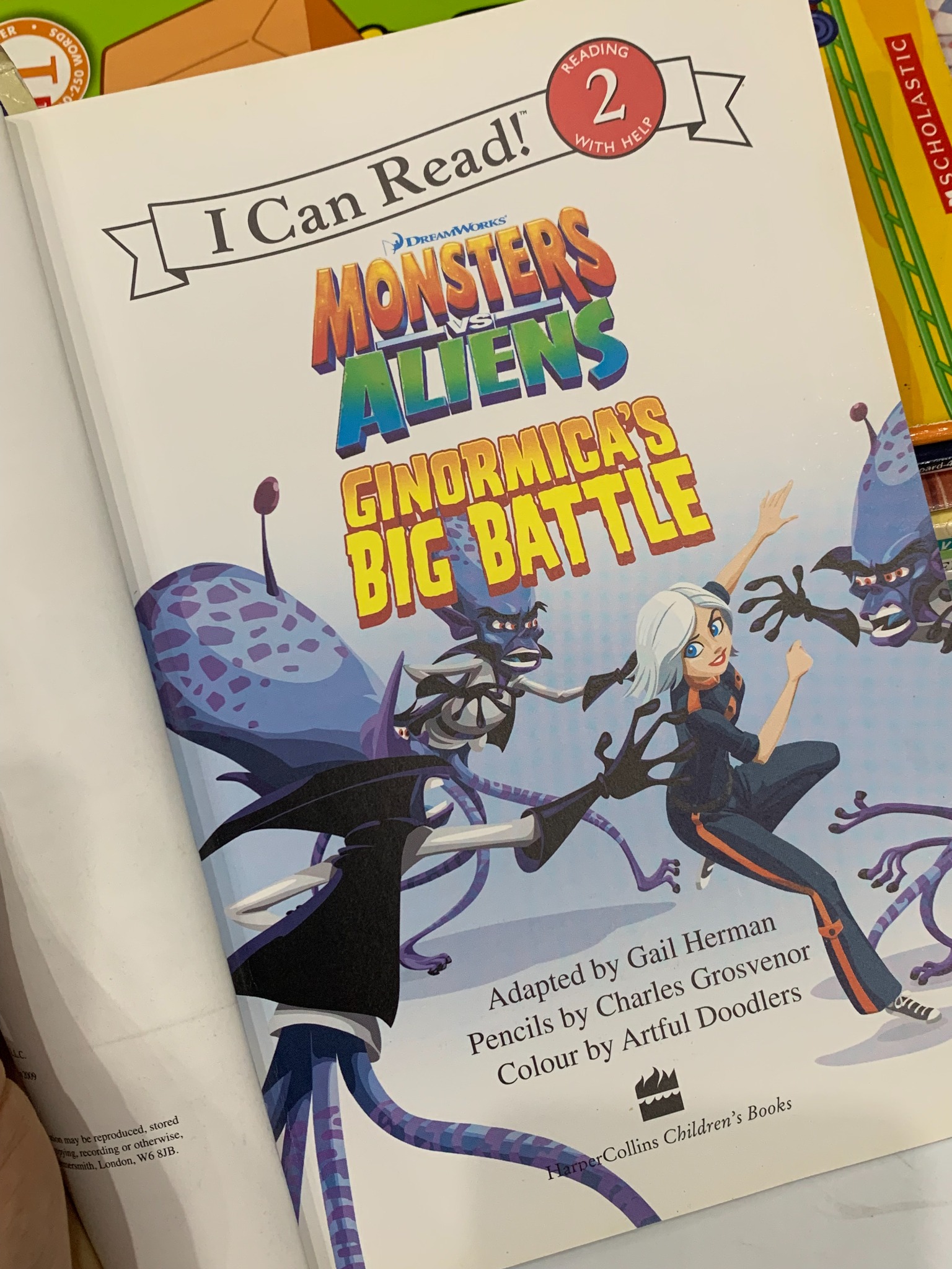 I Can Read: Monsters vs. Aliens - Ginormica's Big Battle – DreamWorks
