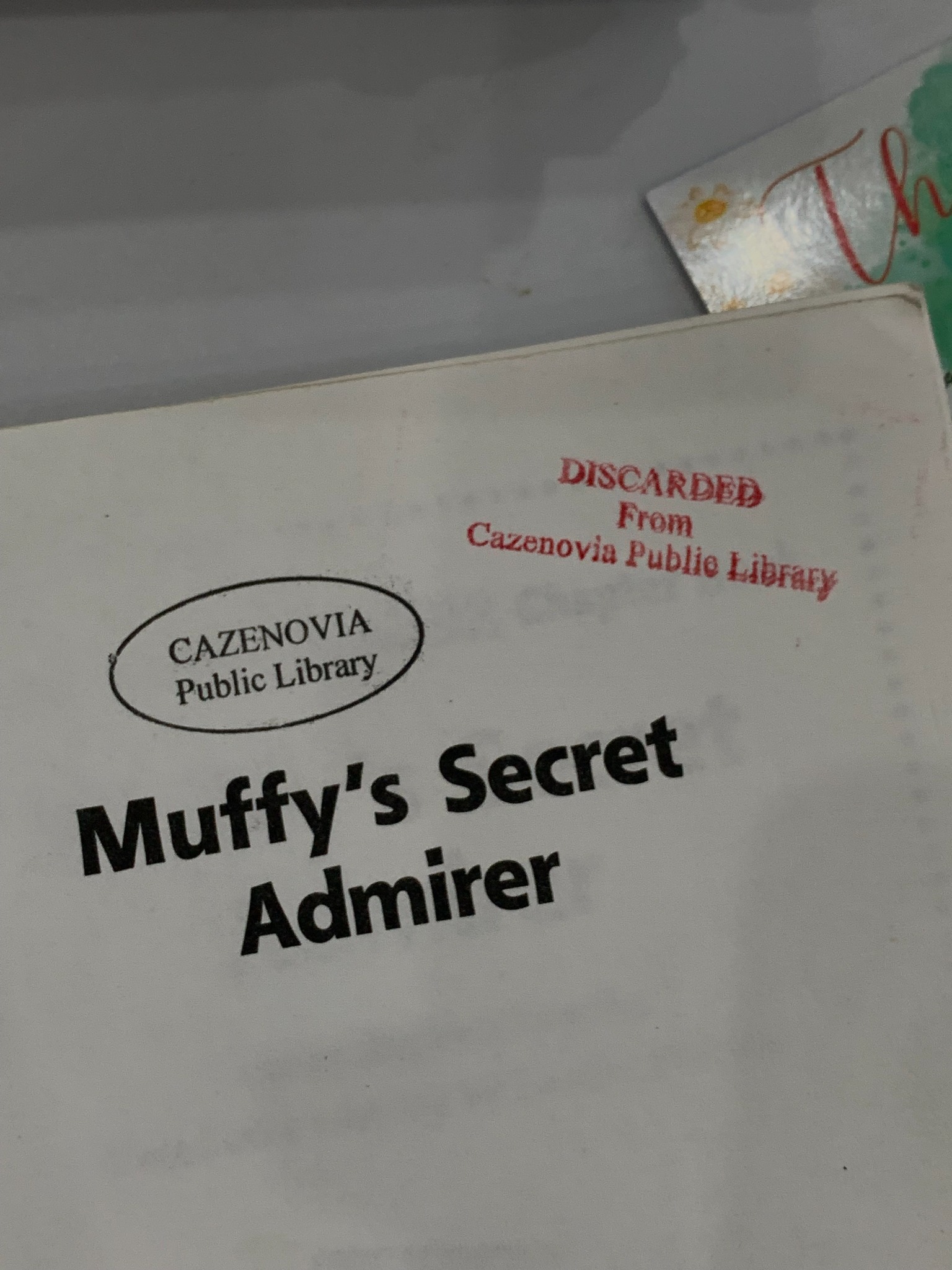 Arthur Chapter Book: Muffy's Secret Admirer – Marc Brown