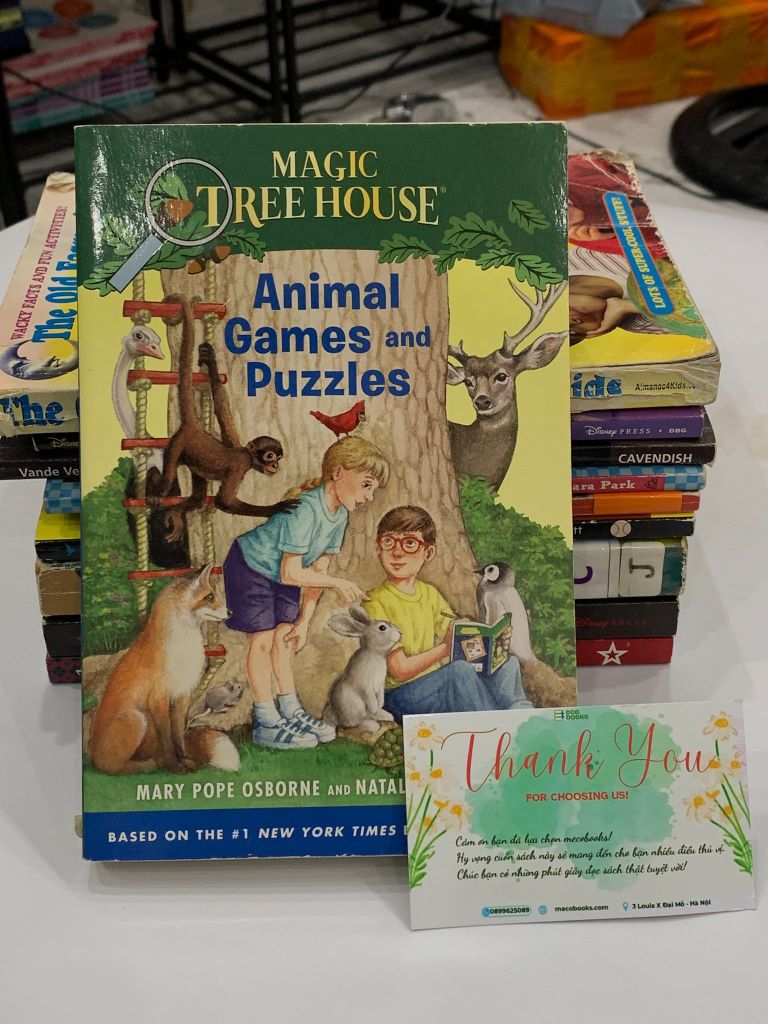 Magic Tree House: Animal Games and Puzzles – Mary Pope Osborne & Natalie Pope Boyce - Ảnh thực tế 1